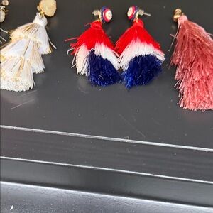 3 Colorful Tassel Earrings Sets
